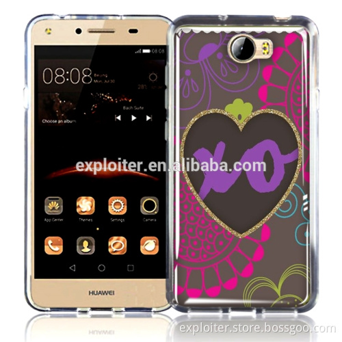 Ultra-thin soft gel resin design phone cover for huawei y5